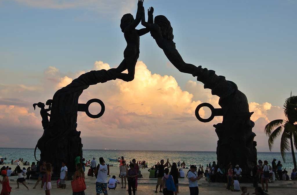 Playa del Carmen nightfall